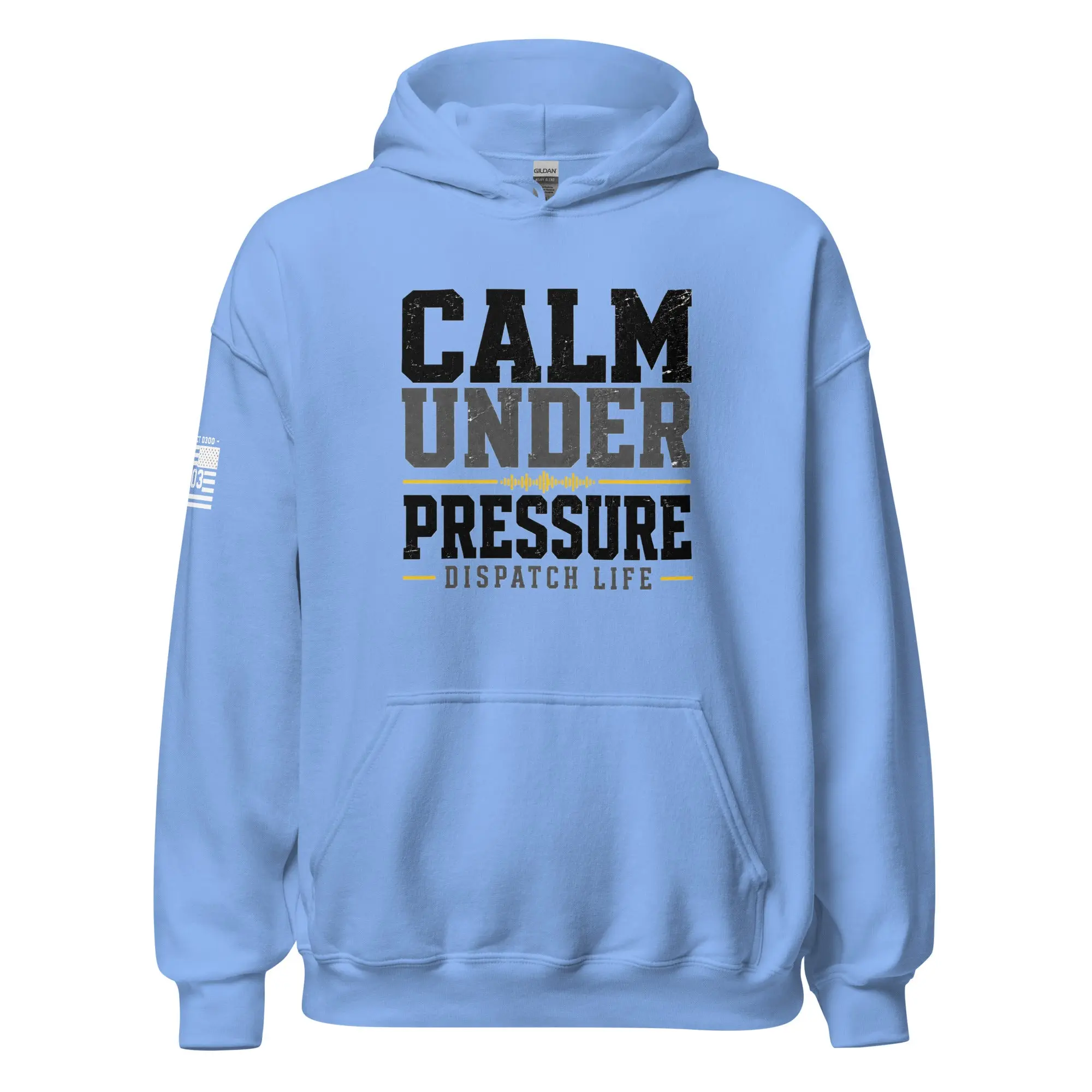 Men's The Calm Under Pressure-Dispatch Edition V2 Hoodie, Casual Tops, Spandex-Yarn Sweatshirt
