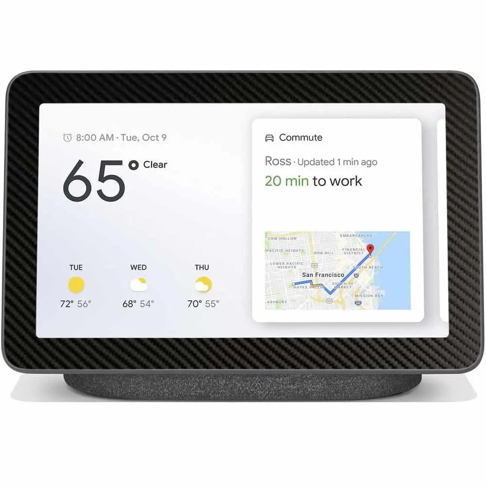 BocaDecals Vinyl Decal Skin Cover For Google Nest Hub Max 10"