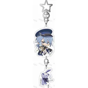 Anime Game Nu: Carnival Keychain Olivine Quincy Blade Cosplay Acrylic Keychains Bag Accessory Pendant Keyring Fans Collect Gifts
