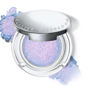 Chameleon Purple Blue Glitter Eyeshadow, Multichrome Color Shifting Single Eyeshadow, Holographic Sparkling Inner Corner Eye Highlighter Shimmer Eye Makeup Palette 03 Cosmetic Water Proof eyeshadow palette