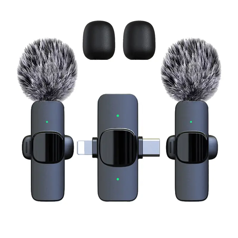 HITOZON 2.4G Wireless Lapel Microphone for Android Mobile/Tablets - USB Type-C Plug-and-Play Clip Mic, Omnidirectional Condenser, Compact ABS-Built, Hands-Free 1-Touch Recording, Mute Function, Long-Lasting Batteries, Vlogging Equipment Audio