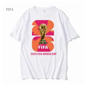 FIFA 2026 World Cup Host Country Trophy Logo T-Shirt Suitable for all seasons, the perfect gift for fans.
