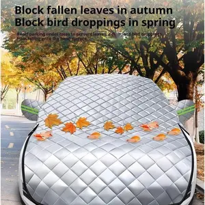 Car Cover, Car Windshield Cover, Car Sun Protection & Heat Insulation Sunshade Car Cover  Sunshade Curtain & Front Windshield Snow-proof Car Cover - Snow & Frost Protection Car Cover.