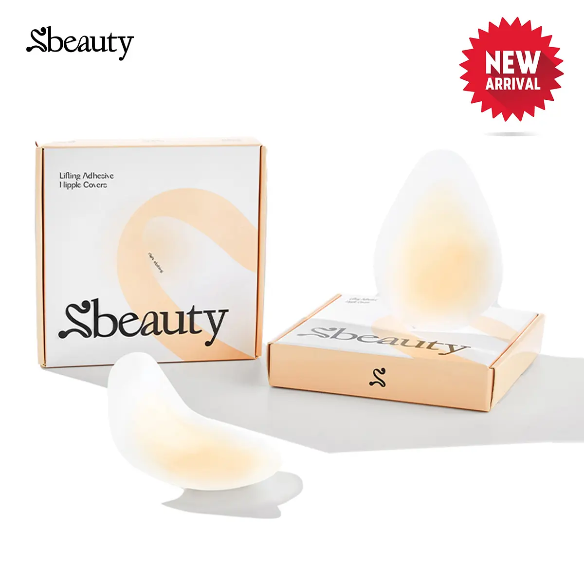 Sbeauty Water Drop/ Rabbit Ear, Sbeauty Lifting Adhesive Nipple Covers, Contains Aloe Vera Extract