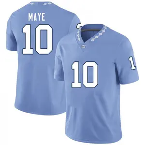 Maye 10 Football Jersey Shirt, Carolina Blue College Inspired Fan Jersey, Unisex Game Day Sports Tee