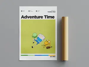 [Sale Up to 50%] Adventure Time Poster, Minimalist Poster, Anime Poster, Wall Art, Wall Decor, Premium Matte Vertical Posters