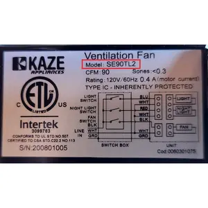 Replacement Fan Motor with Blower Assembly (For Model SEP)