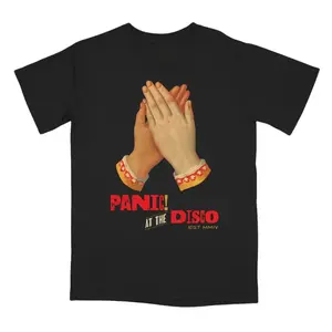 Panic! At The Disco Vintage Hands Graphic T-Shirt, Comfort Colors Retro Band Tee, Classic Rock Music Shirt, Soft Washed Cotton Unisex Men’s Tops Menswear