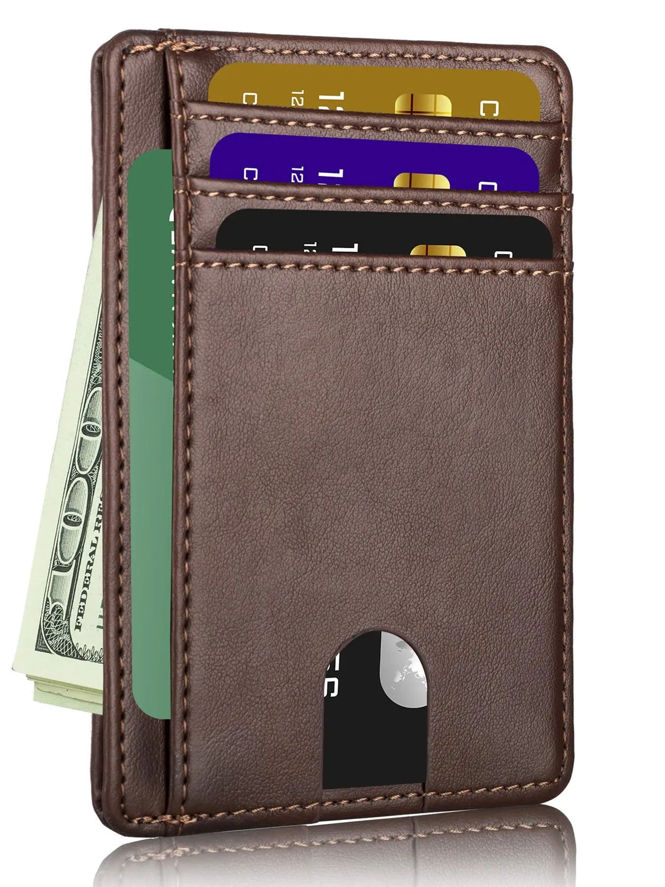 1 Piece Men's Business Simple Style Plain Color Card Holder, Casual Trendy Card Holder with Card Slots, Casual Trendy Cardholder For Daily Use