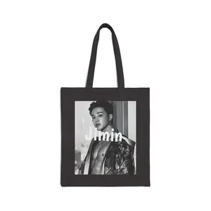 BTS Jimin Cotton Canvas Tote Bag