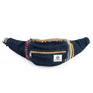 Hemp Festival Fanny Pack: Eco-Friendly Boho Waist Bag