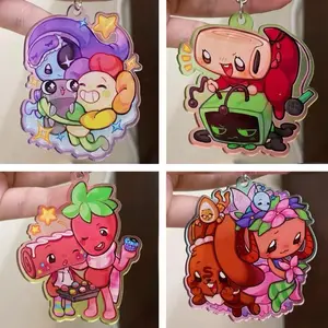 ROBLOX Dandy's World Keychains (#18 Options), Dandys World Main Character Roblox Keyrings, Cute Anime Characters Acrylic Keychain, Perfect Gift for Fans & Collectors