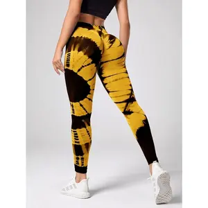 Seamless Leggings for Women Fitness Yoga Pants High Waist Tie Dye Legging Workout Scrunch Butt Lifting Sports Gym Tights Woman