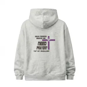 Embroidered Dear Person Behind Me Need Prayer Sweatshirt, Christian Prayer Hoodie, Tap My Shoulder Let’s Pray Christian Faith Hoodie, Religious Inspirational, Church Gift for Believers