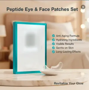 32 Face + 4 Pairs (8) Eye Patches Peptide Skinjection Peptide Infused Face + Eye Tape, Improve Look of Fine Lines and Wrinkles