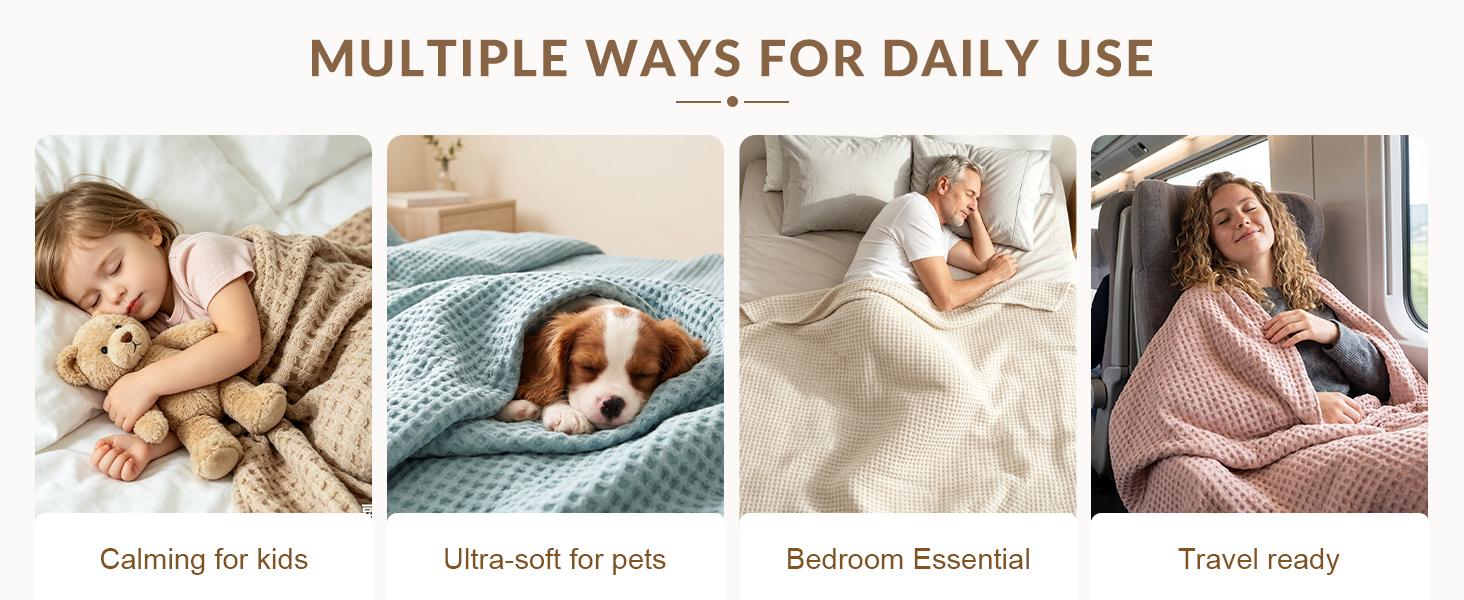 Exclusivo Mezcla 100% Cotton Waffle Weave Throw Blanket - Breathable Soft, Skin-Friendly Cozy Layer for Bed/Couch, Multi-Colors Home & Travel Premium Textured Lightweight Bedding Throw, Throw Blankets, Multi-Size Exclusivo Mezcla 100% Cotton Waffle Weave Throw Blanket - Breathable Soft, Skin-Friendly Cozy Layer for Bed/Couch, Multi-Colors Home & Travel Premium Textured Lightweight Bedding Throw, Throw Blankets, Multi-Size
