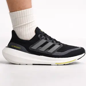 Adidas Men's Black/Grey UltraBoost Light Sneakers, HQ6339 (No Box)