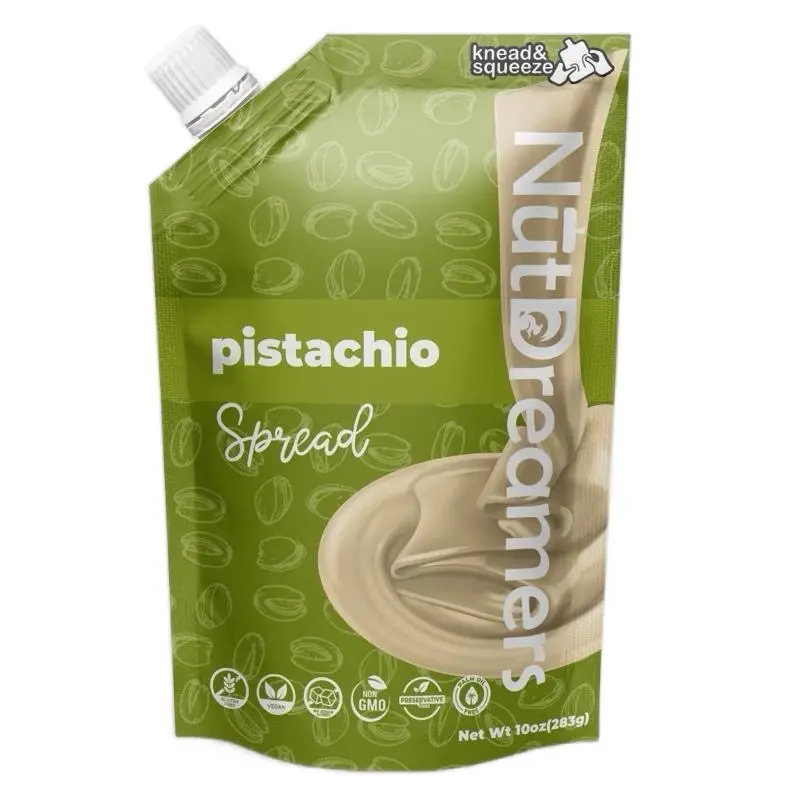 Nut Dreamers Pistachio Spread - Dairy Free, No Sugar Added, Vegan, Sweet, Flavor, Natural, Snacks - Nut Protein