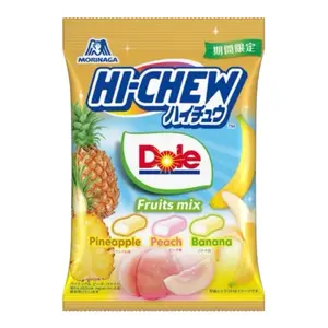 Hi Chew x Dole Fruit Mix Candy- Pineapple, Peach, & Banana 1 Bag From Japan
