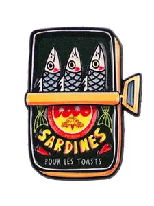 Adorable Sausage Dog Rock Frog Sardine Brooch, Cute Animal Design Pin Clip, Unisex Personalized Bag Hat Accessory, Holiday Gift