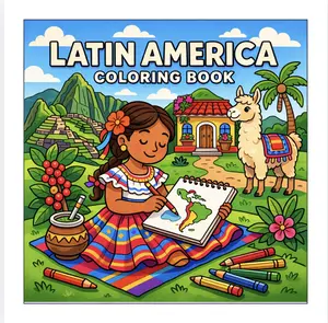 Latin America Coloring Book | 55 Pages Cultural Art | Latino Heritage Gift