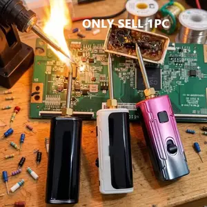 Mini Soldering Iron Pen Kit, Adjustable Voltage USB-C Quick Charge Soldering Iron with display screen, DIY Electronics Repair Tool Home