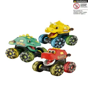 Press Light-Up Toy Car Monster Footcar Inertia Scooter Wheel Lights Interactive Game, Kids Birthday Gift First Choice