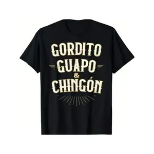 [100% Cotton] Summer T Shirts Chubby, Handsome And Awesome - Funny Mexican T-Shirt T-Shirt For Men And Women