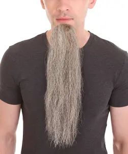 Men’s Brown Long Beard Imperial | All Men Products Adult Ideal Cosplay for Halloween | Flame-retardant Synthetic Fiber Menswear Clothing