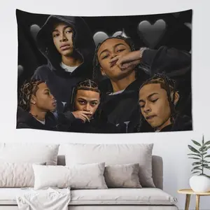 Dd Hip Hop Osama Wall Hanging Flag Tapestry, for Party Bedroom Living Room Home and Outdoor Garden Patio & University Dorm Decor Gift