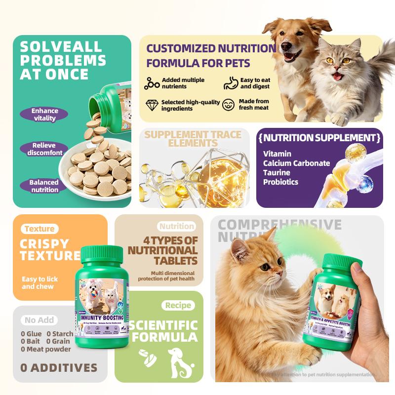 Hegenpet Hip & Joint Boosting Tablets for Dogs & Cats – Stronger Bones, Better Mobility & Pain-Free Movement | 200pcs Advanced Joint Support