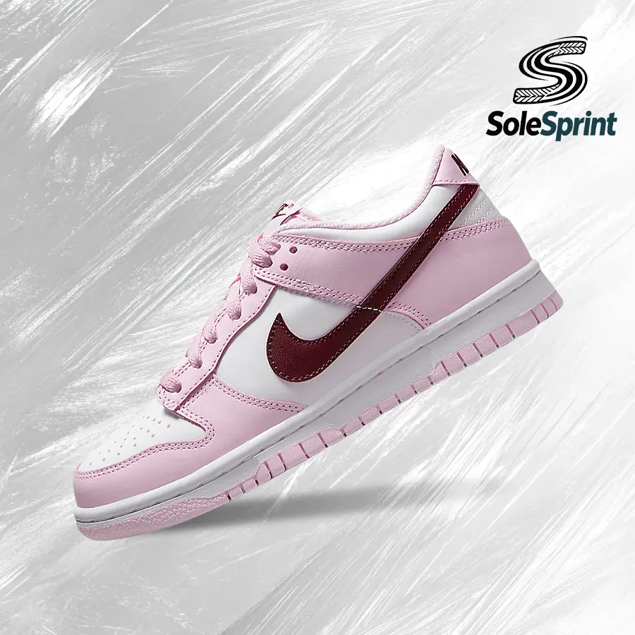 Nike Dunk Low Pink Foam Red White (GS)-Women's Lifestyle Sneakers – Shose For Woman-Vintage-Spring & Summer-Inspired Running Shoes, Shock-Absorbing Comfort, Gym To Streetwear Casual Wear-back to school– CW1590 601