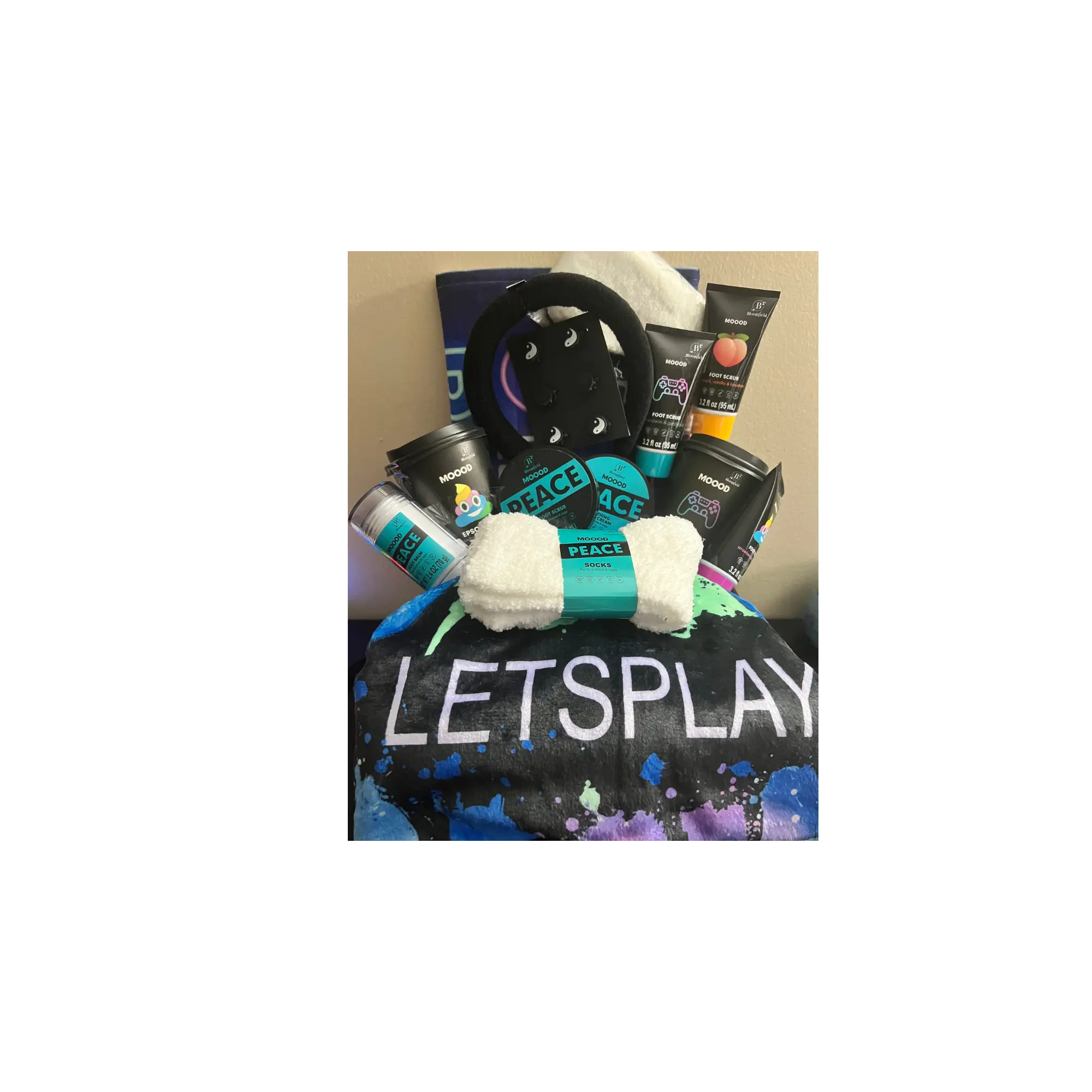 Let's Play Footsie Gift Basket