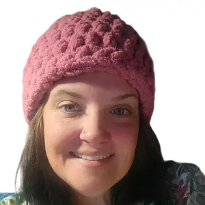 Handmade crocheted hat Plain Winter