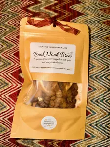 Book Nook Brew Simmer Pot Blend | Coffee Orange Clove Stovetop Potpourri | Cozy Home Fragrance | Warm Spiced Citrus Scent