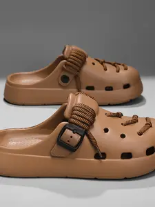 Birkenstock-Style Sandals, Cartoon Pattern, Eva Sole, Casual Style, Less Than Ankle Height, Unisex, Outdoor & Indoor, Student Fashion