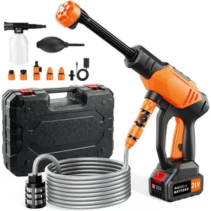 Brushless Cordless Portable Washer, 4000mAh  Operated Washer, Handheld  Washer with 6-in-1 Nozzle  Charger,Lightweight Washer Cleaning Tool with  Pot for Patio Boat Fence