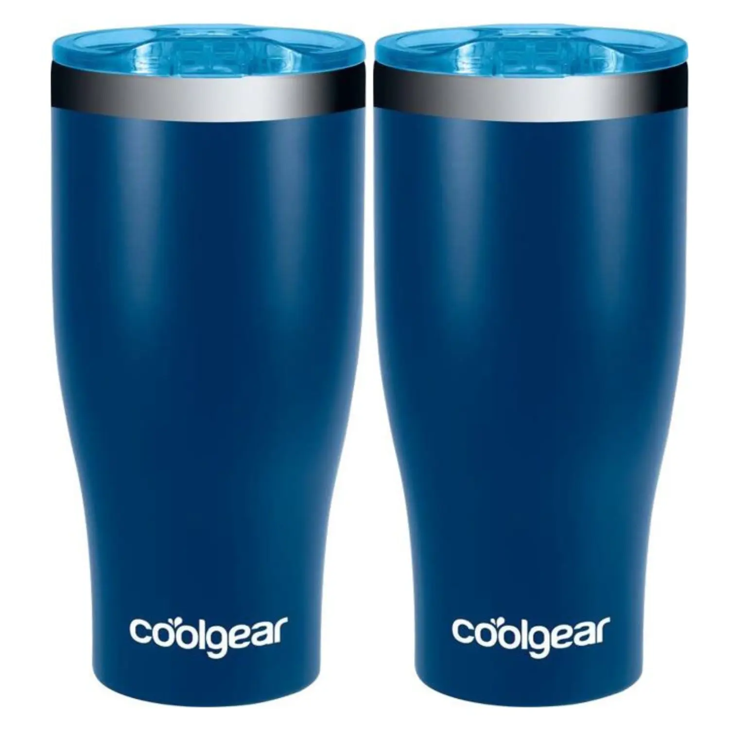 Cool Gear 2-Pack 20 Ounce Curve Tumbler | Stainless Steel Double Wall  Vacuum Sealed Water Bottle with Slider Lid