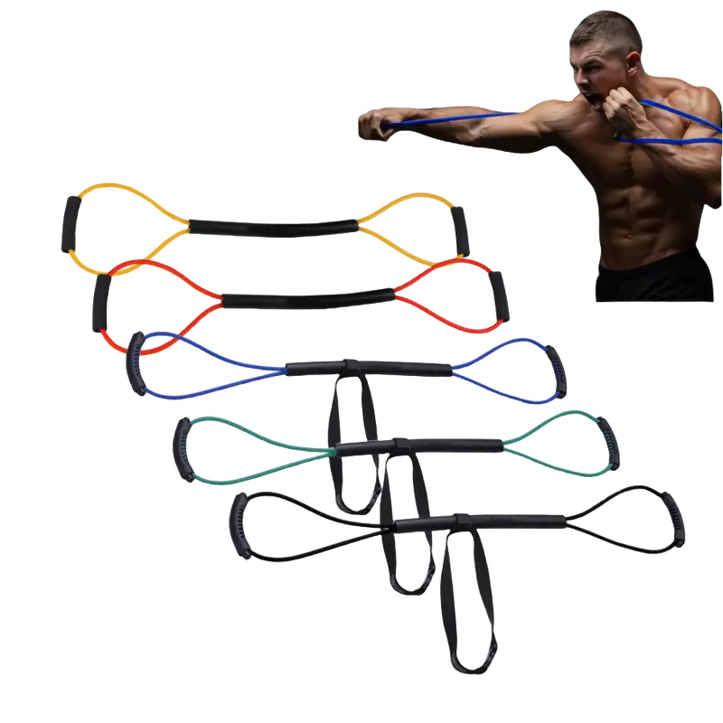 Boxing Resistance Bands - Latex+Foam Adjustable Workout Equipment, Men’s Gym Accessories, Athletic Training Resistance Bands for Speed Training, Lower Body & Glute Growth, Exercise Equipment