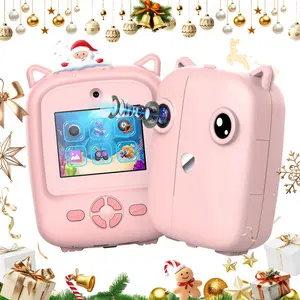 excellent gift for Christmas and New Ye Instant Print Digital Camera for Ages 3-12 1080P Video Recording 64GB Memory Card with 7 Color Filters Instant Printing Function Halloween Christmas Eve Gifts