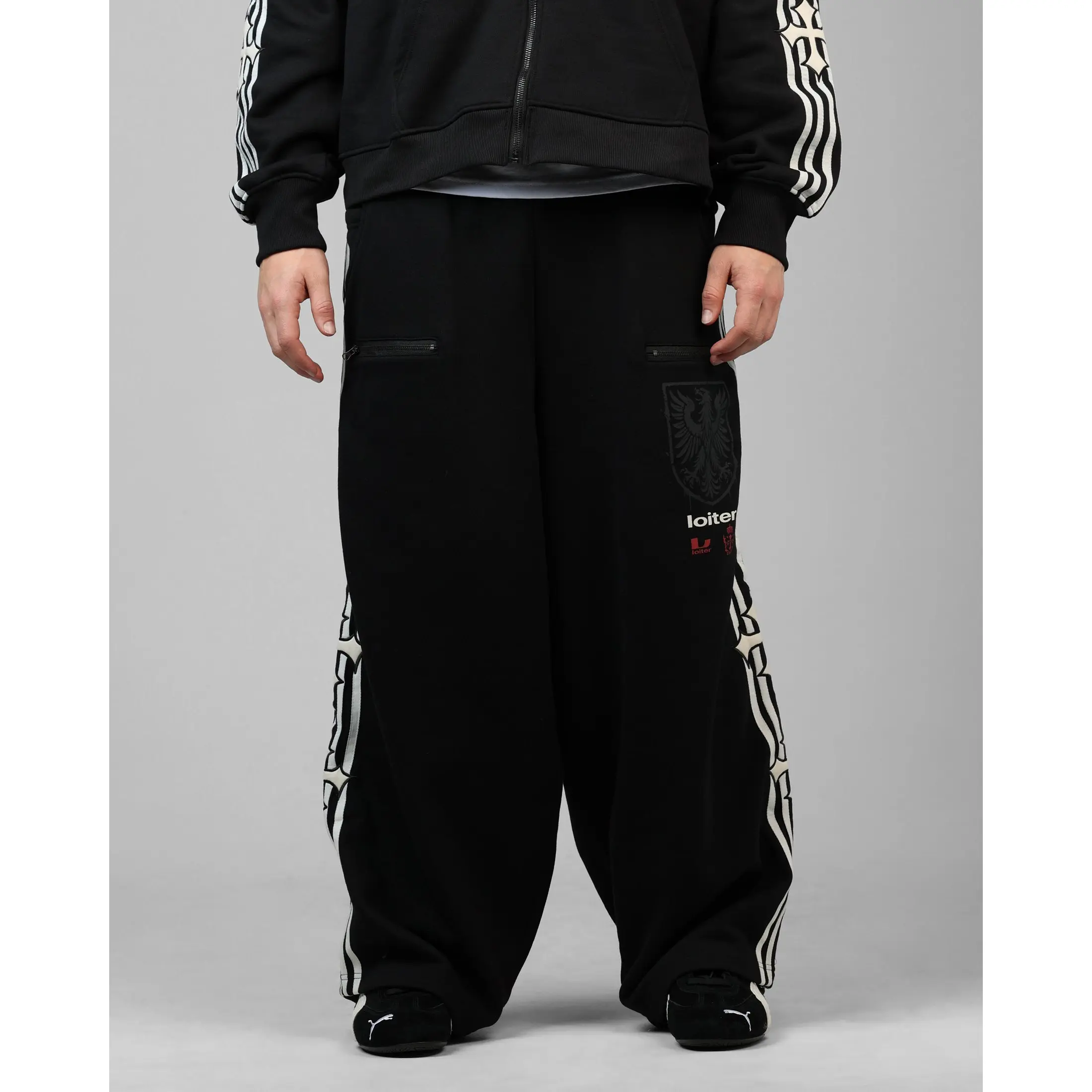 Loiter Imperial Sweatpants Black Loiter Imperial Sweatpants Black