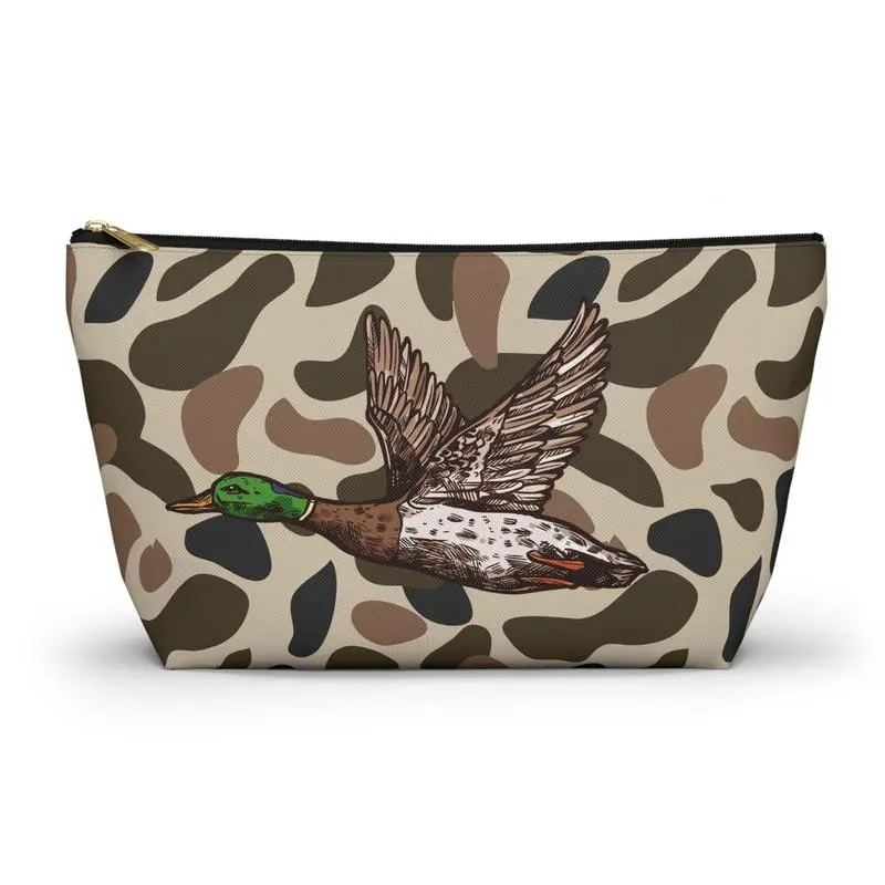 Mallard Duck Hunting Makeup Bag/Camo Pencil Pouch/Camo Cosmetic bag/Duck Camo Cosmetic Bag, Waterfowl Hunter Toiletry Pouch, Hunting Travel Organizer, Gift for Duck Hunters