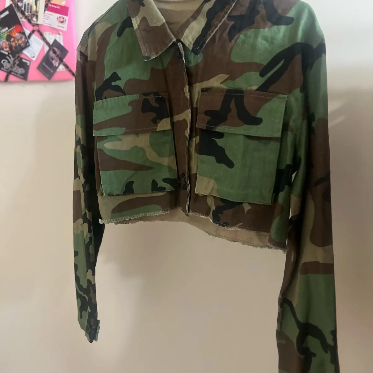 Camo Crop Top Jacket
