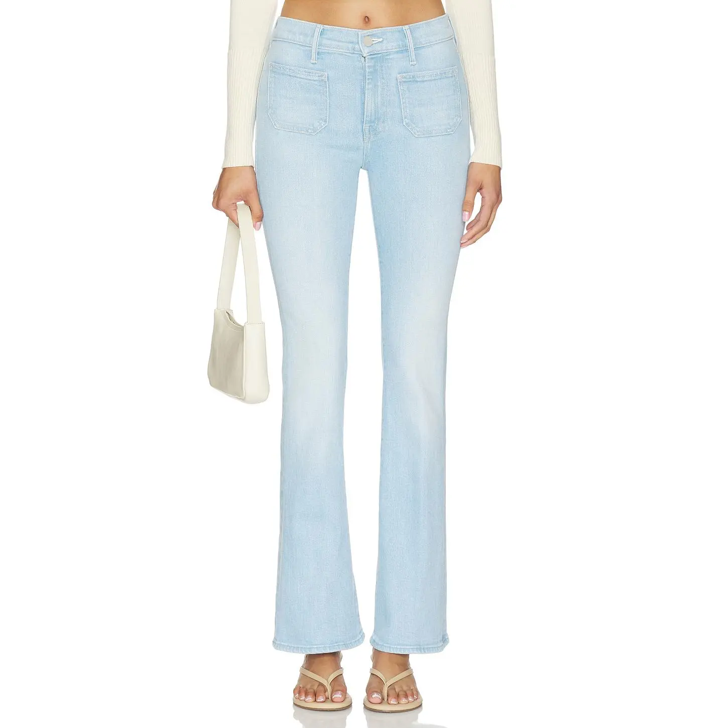 MOTHER Patch Pocket Weekend Jeans in Sauced By Six