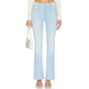 MOTHER Patch Pocket Weekend Jeans in Sauced By Six
