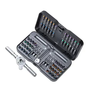 66 in 1 Precision Screwdriver Set, Multifunctional Screwdriver, Magnetic Screwdriver Drill Bit Set, Household Repair Tool Kit with Detachable T-shaped Ratchet Handle for Furniture