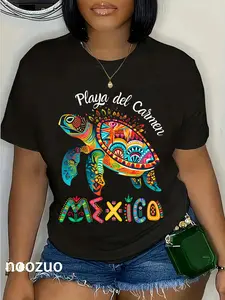 100% Cotton Playa Del Carmen Mexico Playa Souvenir T-Shirt