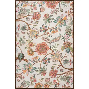 Nuloom Charelle Floral & Paisley Washable Rug