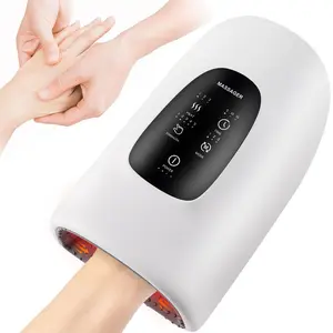Wireless Electric Hand Massager, Portable Body Massage Tool, Rechargeable Muscle Relaxer, 5 Speeds 3 Modes, Heat Therapy, Home and Office Use