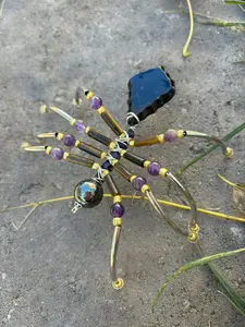 wire beaded spider